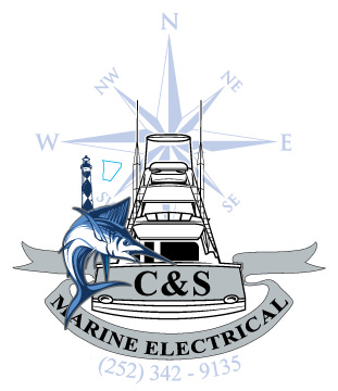 C&S Marine Electrical shirt and decal logo
