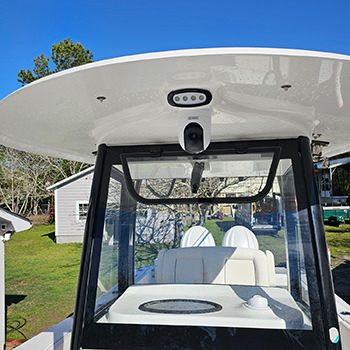 Camera installation photo by C&S Marine Electrical