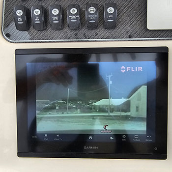 Camera installation photo by C&S Marine Electrical