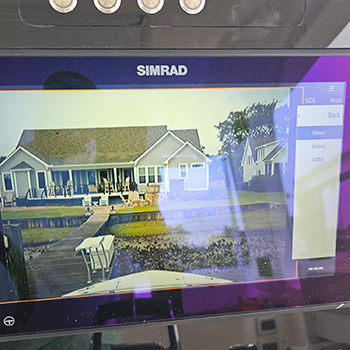 Camera installation photo by C&S Marine Electrical