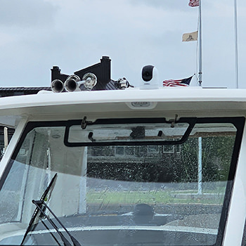 Camera installation photo by C&S Marine Electrical