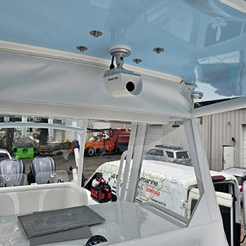 Camera installation photo by C&S Marine Electrical