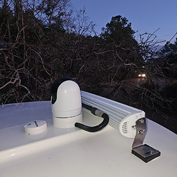 Camera installation photo by C&S Marine Electrical