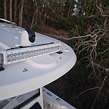 Camera installation photo by C&S Marine Electrical