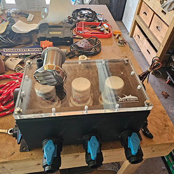 Livewell systems photo by C&S Marine Electrical