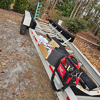 Trailer rewiring photo by C&S Marine Electrical